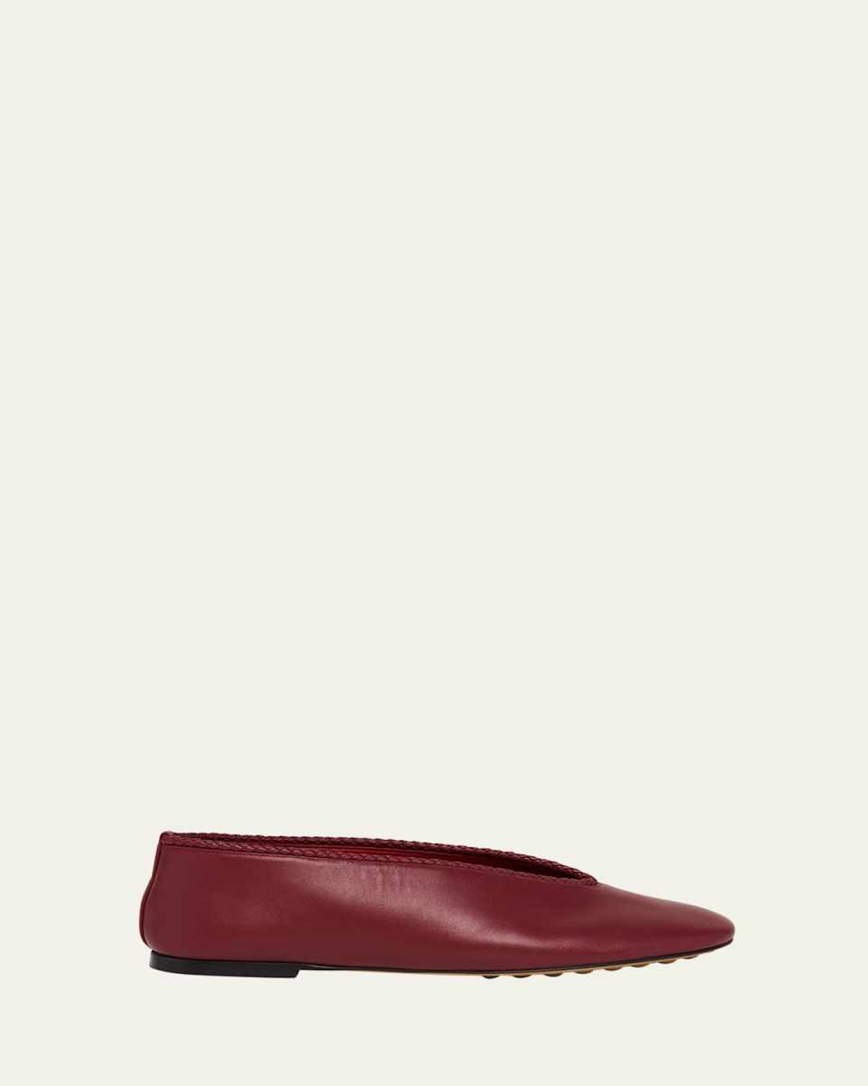 Lagoon Nappa Leather Ballerina Flats